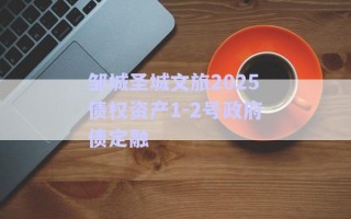 鄒城圣城文旅2025債權(quán)資產(chǎn)1-2號(hào)政府債定融
