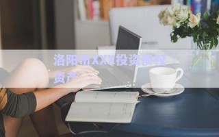 洛陽(yáng)市XXX投資債權(quán)資產(chǎn) 洛陽(yáng)市XXX投資債權(quán)資產(chǎn)