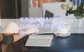 安徽蕭縣交通投資2025債權(quán)資產(chǎn)政府債定融 安徽蕭縣交通投資2025債權(quán)資產(chǎn)政府債定融